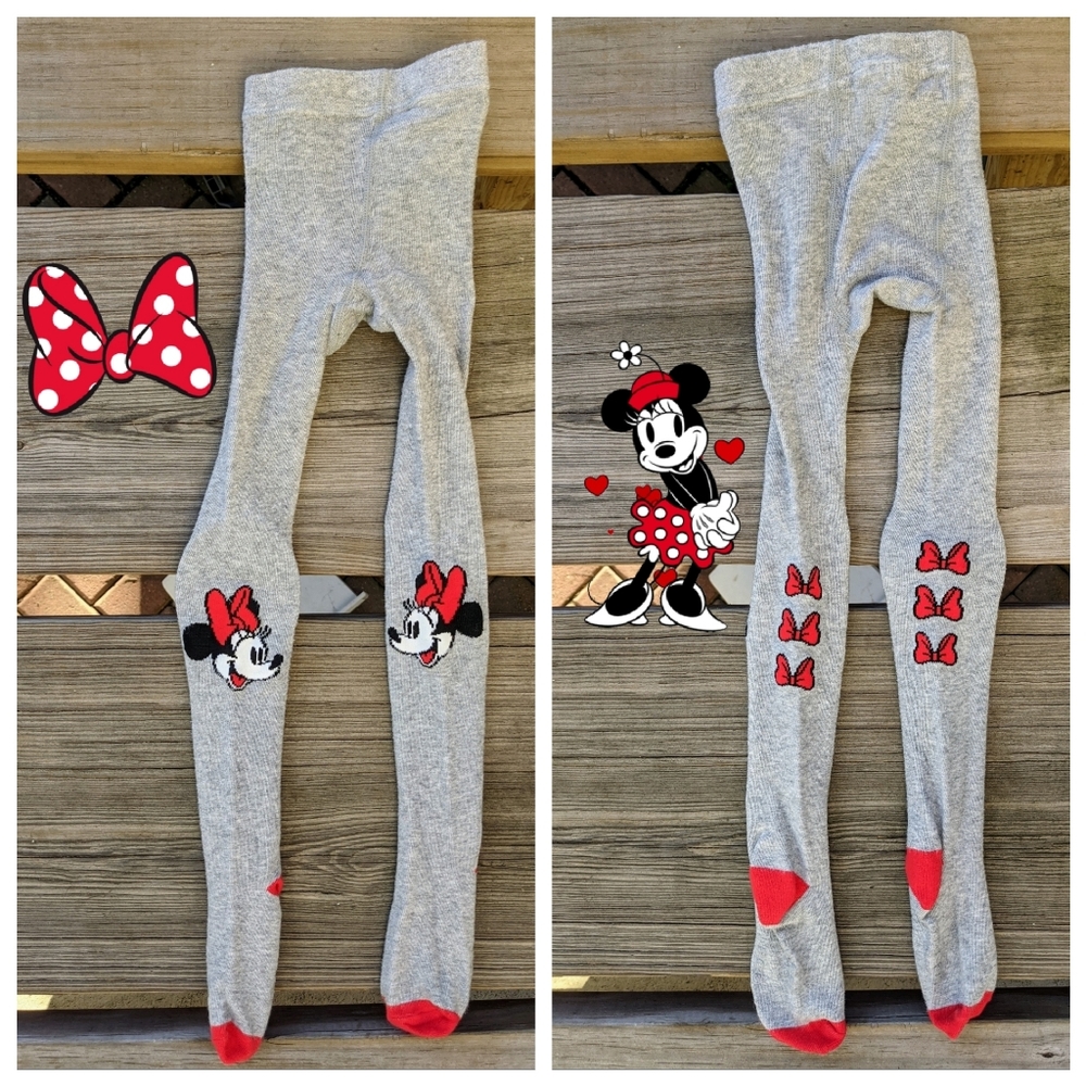 GAP Girl Toddler Minnie Mouse Tights | 2-3 YRS
